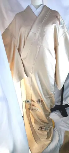 【千寿】/アンティーク単衣訪問着シックな品格ある上品さ！　刺繍入り