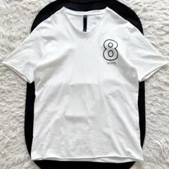 Lサイズ muta x wjkコラボ Tシャツ カットオフデザイン ロゴプリントのサムネイル