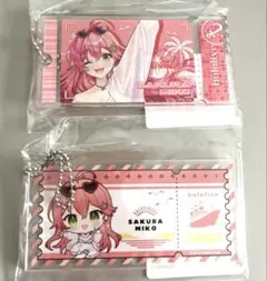 DMMスクラッチ　D-2, D-7 チャーム付きカードホルダー　さくらみこ