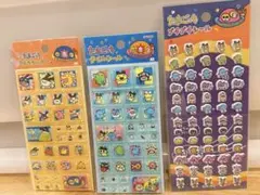 たまごっちタイルシール　２つと　たまごっちプチプチシール　3点セット