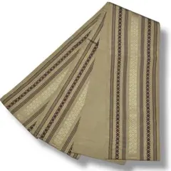 半幅帯 ベージュ 本場筑前博多織 献上柄 NO-1485