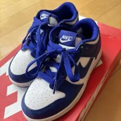 NIKE Dunk Low キッズ スニーカー ブルー ホワイトのサムネイル