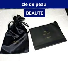 新品 クレドポーボーテ シナクティフ 巾着 ポーチ 小物入れ ネイビー 2種類