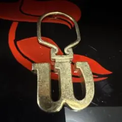 【希少】Wilson ウィルソン ヴィンテージ キーホルダー 真鍮 WロゴUSA