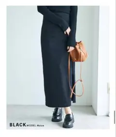 【MAAYA DESIGN】ハイウエストタイトスカート ブラック Sサイズのサムネイル