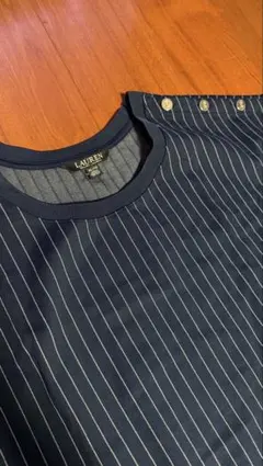 LAUREN RALPH LAUREN ストライプ柄 半袖カットソー XLのサムネイル
