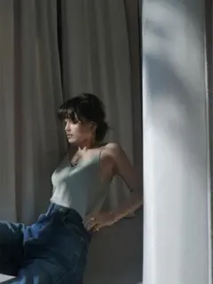 etretokyo バックオープンラメキャミソール