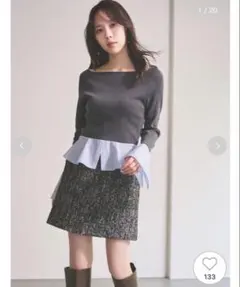 CELFORDシャツドッキングニットプルオーバー