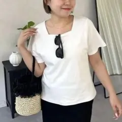 新品　プロスヴェール　吸水速乾スクエアネックtシャツ　Lのサムネイル