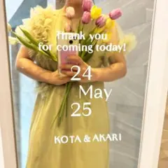 なお様専用 003 ウェルカムミラーステッカー ウェディング 鏡 シール 結婚式