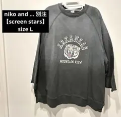 【niko and…】ヴィンテージラグランスリーブスウェット スクリーンスターズのサムネイル