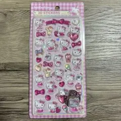 サンリオ ハローキティ 3D STICKERS ぷっくりシール　平成レトロ