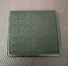 COACH ブラック レザー コインケース