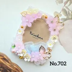 【702】ホイップデコトレカケース　 フラワーモチーフ　エンジェル