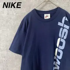 NIKE スウォッシュ　USA製 90s Tシャツ 半袖　ネイビー　Mメンズ