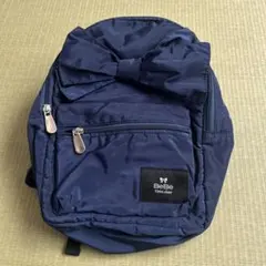 BeBe ネイビーリュック リボン付き