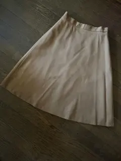 未使用インディヴィ　Aライン　キャメルスカート　小さいサイズ