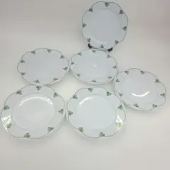 PILLIVUYT アイビー蔦模様 19cm 6枚セット 希少ヴィンテージ PILLIVUYT アイビー蔦模様 19cm 6枚セット 希少ヴィンテージ - メルカリ