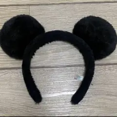 ミッキーマウス 耳型カチューシャ 黒