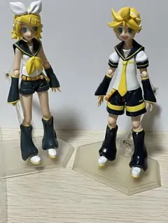 ［中古］figma 019鏡音リン、020鏡音レン2体セット