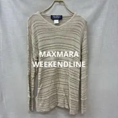 K729◯ MAXMARA WEEKEND 透かし編みトップス サマーニットのサムネイル