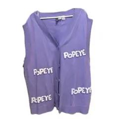 ベスト ノンスリーブ POPEYE パープル