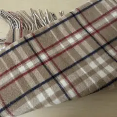 【新品未使用】　ensuite チェック柄フリースストール　ポンチョ