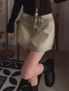 デニムミニスカート SHEIN タイト ダメージ