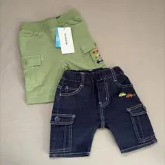 新品　クレードスコープ　半ズボン　ハーフパンツ　車　刺繍　半ズボン