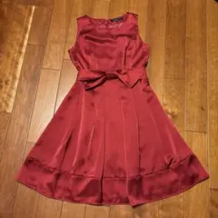 ketty ノースリーブワンピース ボルドー リボン