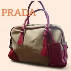 PRADA　トートバッグ　ミニボストン　ギャランティ付　南京錠