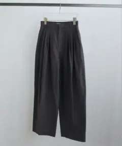 anuke アンヌーク Check Tuck Pants ネイビー 38