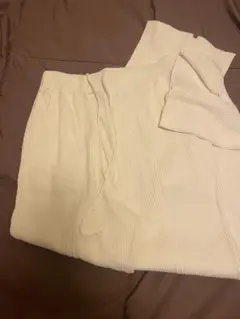 niko and ... リブ編みイージーパンツ Mサイズ アイボリー