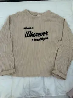 Zara Kids 164サイズ　ベージュ 長袖カットソー 13-14 cm