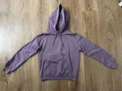 パープル フード付きパーカー　ジーユー