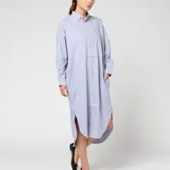 コットンロングシャツワンピース【niko and ...