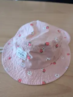 いちご柄 ベビー バケットハット 48cm