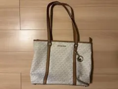 MICHAEL KORS MKロゴトートバッグ A4 トート マイケルコース 白