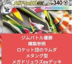 A ポケモンカード構築済みデッキ　メガドリュウズex 大会優勝参考構築のサムネイル