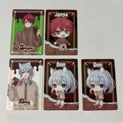 カラフルピーチ トレーディングカード 5点セット