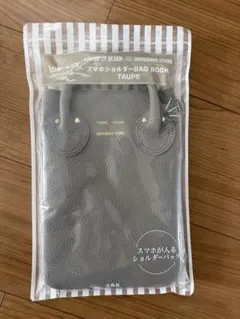 YOUNG & OLSEN スマホショルダーBAG BOOK TAUPE
