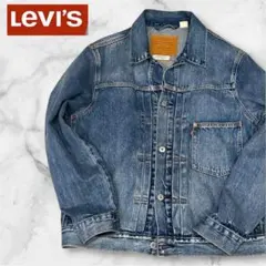 美品 【リーバイス】 1st 復刻 デニム トラッカージャケット 牛革 M