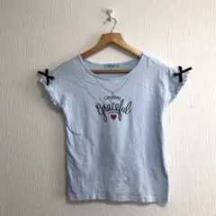 Lindsay 水色 Tシャツ Lサイズ 160センチ