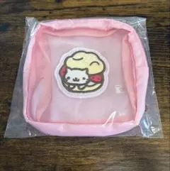 一番くじ　サンエックス　にゃんにゃんにゃんこ　C賞メッシュ刺繍ポーチ