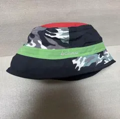 美品　コロンビア　リバーシブルバケットハット　帽子　迷彩　カモフラージュ