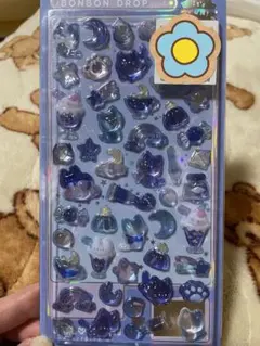 ボンボンドロップシール☆よるねこボンボン