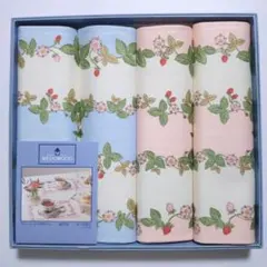 未使用☆WEDGWOOD ティーマット 4枚セット ワイルドストロベリーのサムネイル