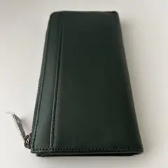 訳あり　本革　長財布　ダークグリーン　美品