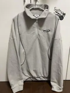MSG グレー ハーフジップ