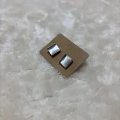 シルバー ピアス(長方形・正方形)